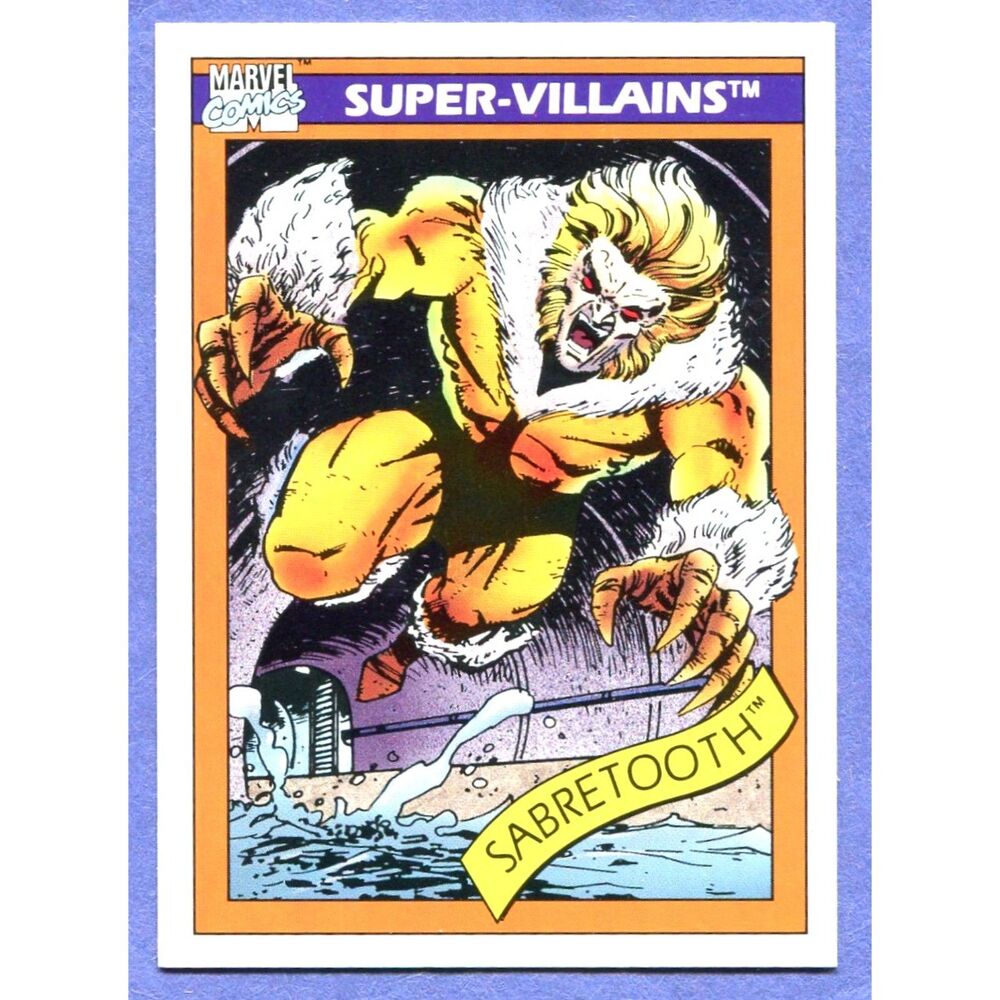 1990 Marvel Universe Card - #57 Sabretooth